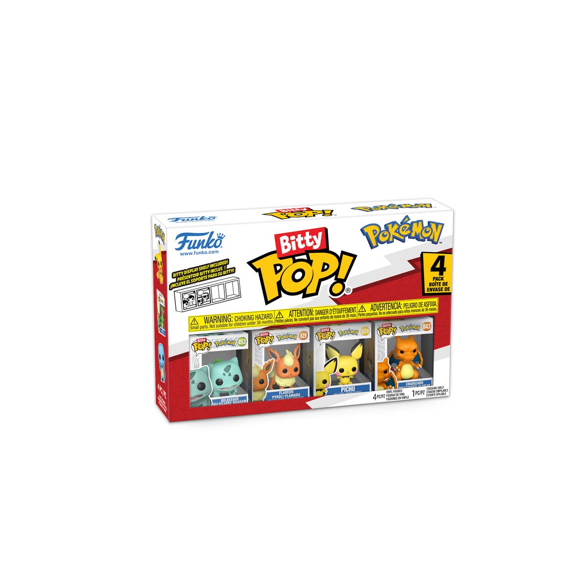 Pokemon Funko Bitty Pop! Mini-Figure 4-Pack
