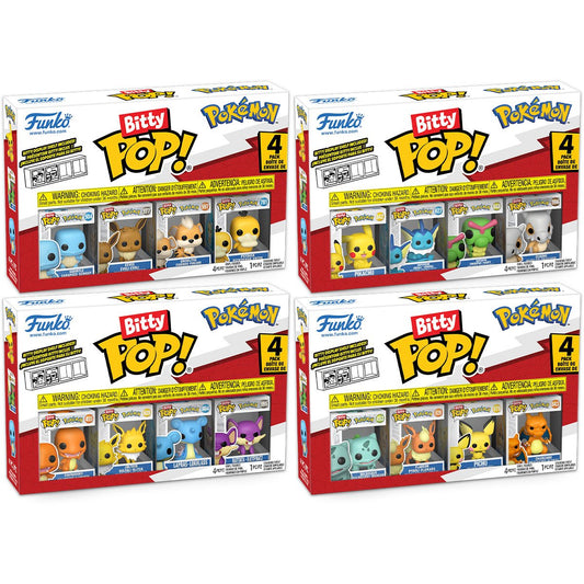 Pokemon Funko Bitty Pop! Mini-Figure 4-Pack