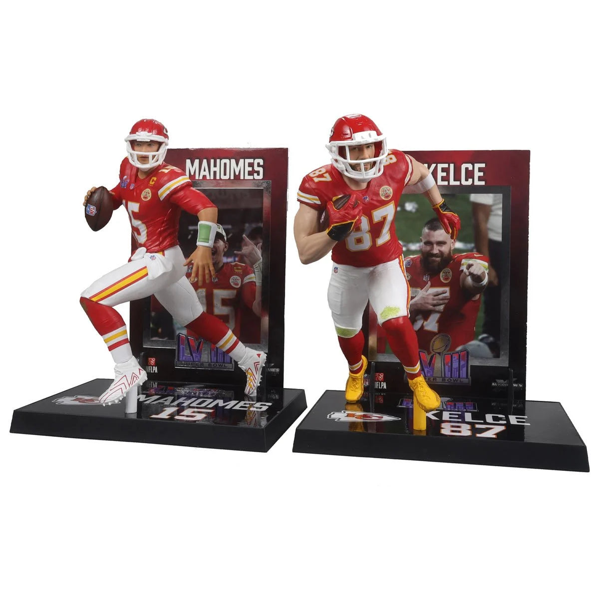 NFL SportsPicks 2024 Travis Kelce and Patrick Mahomes 7-Inch Figure 2-Pack